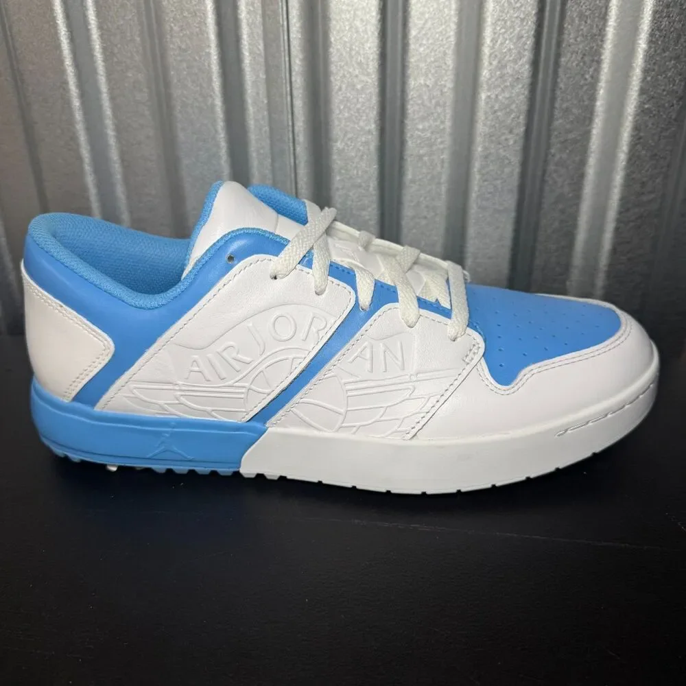 Nike Jordan NU Retro 1 Golf Shoes White University Blue FZ4153 101 Men's Sz 11.5